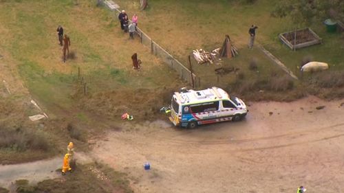 Emergency services at the scene. (9NEWS)