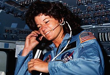 When did Sally Ride become the first US woman in space?