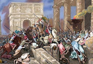 When did the Visigoths sack Rome?