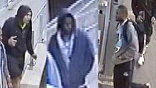 Police hunt three men over Sydney train station robbery