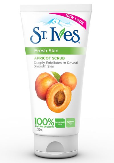 <a href="https://www.westfield.com.au/products/amcal/st-ives-fresh-skin-invigorating-apricot-scrub-150ml/af8459be-bf00-4cf9-b009-2e0d1cc50706" target="_blank">St Ives Fresh Skin Invigorating Apricot Scrub, $9.99.</a>