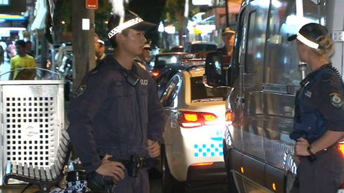 Police were on the scene from 8.40pm. (9NEWS)