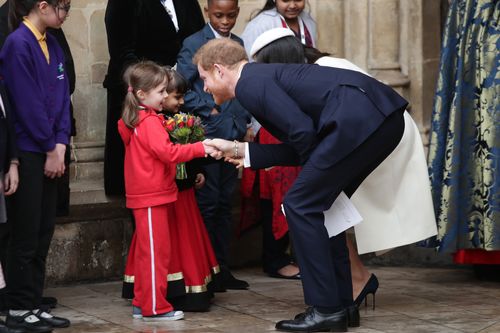 And then Harry dropped down for a chat. Picture: PA/AAP