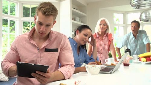 More people are putting down their devices for everything from lunch to holidays.