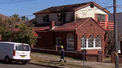 The 90-year-old died after the fire swept through his Sydney home.