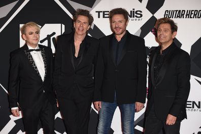 Nick Rhodes, John Taylor, Simon Le Bon and Roger Taylor of Duran Duran attend the MTV EMA's 2015 at Mediolanum Forum on October 25, 2015 in Milan, Italy.  