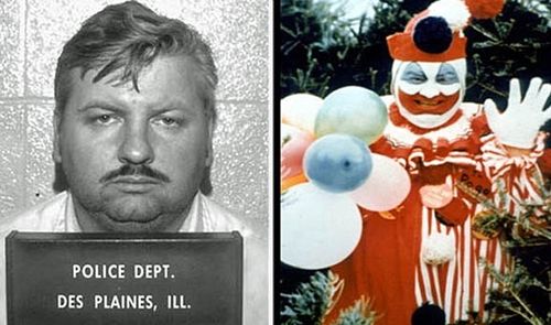 John Wayne Gacy and his children's party character Pogo the Clown. (Photo: AP).