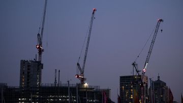 A shot of the Grocon construction crane from October 2019.