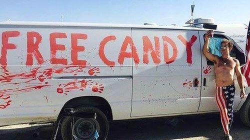 Perth man finds love with 'creepy' Free Candy van