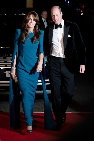 Prince William, Prince of Wales and Catherine, Princess of Wales arrive for the Royal Variety Performance before the Royal Variety Performance at the Royal Albert Hall on November 30, 2023 in London, England.