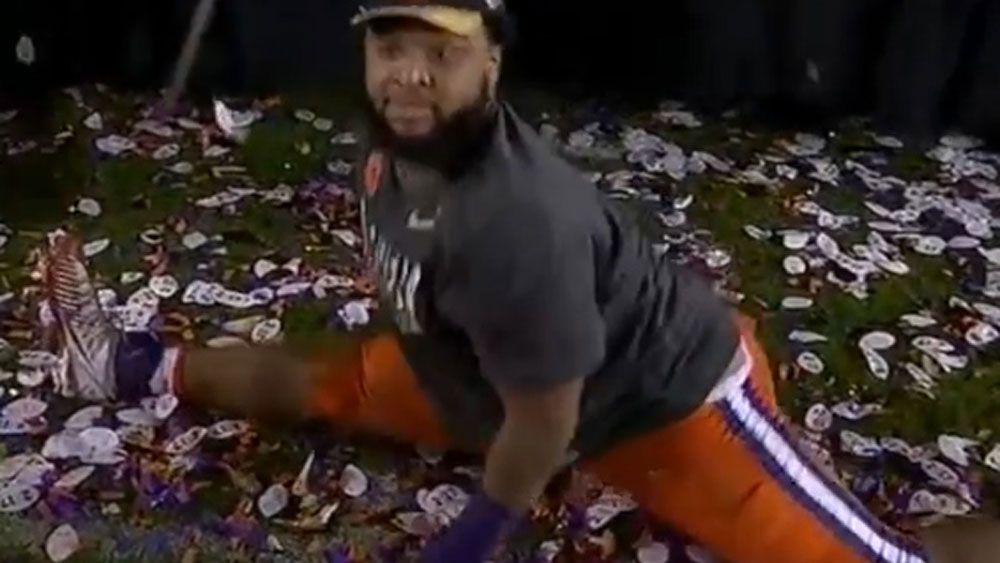 Christian Wilkins shows off his athleticism. 