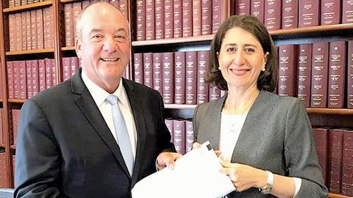 Gladys Berejiklian, premier ministre de NSW, et Daryl Maguire, ancien député.