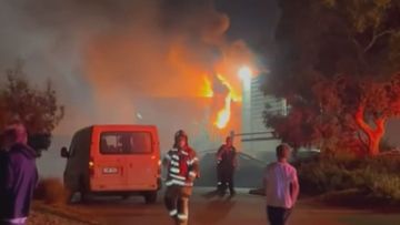 The owner of an upmarket restaurant in Melbourne has broken down after a fire destroyed his venue just three weeks after it opened. Matti Fallon watched as his restaurant Colt Dining in Mornington went up in flames after the venue only opened three weeks ago. Several other businesses were damaged.