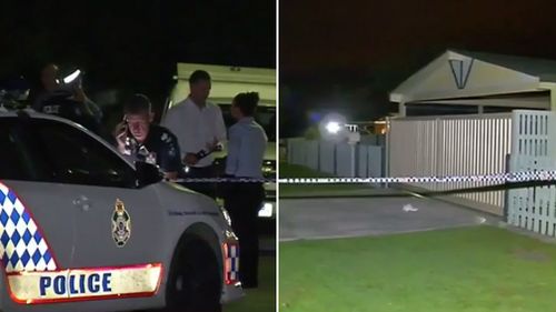 The off-duty officer was stabbed at a Deception Bay property. (9NEWS)