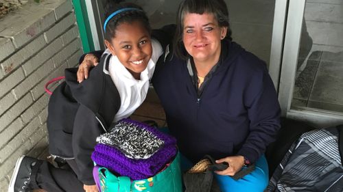 Young Californian girl creates toiletry bags for homeless women in her community