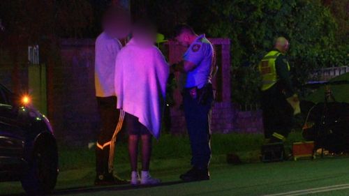 The victim's male passenger escaped with minor injury but was left in shock. (9NEWS)