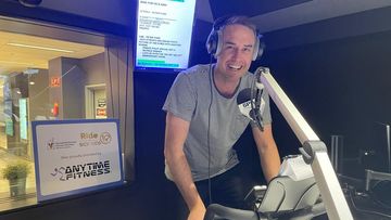 Paddy gets in some final endurance training at 6PR&#x27;s studios in Perth.