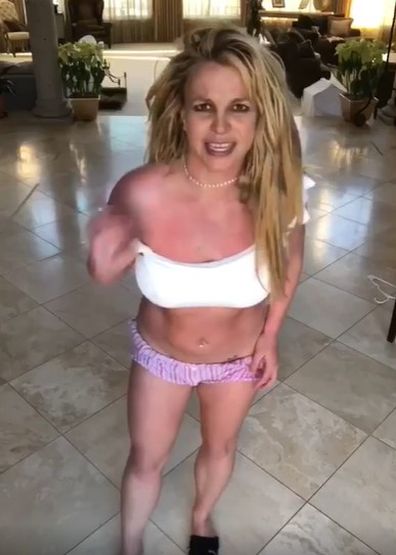 Britney Spears has shared her body looks a little different after change to eating habits.
