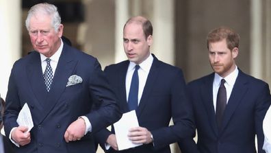 king charles, prince william and prince harry