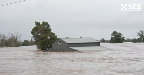 SES carrying out rescues by boat.