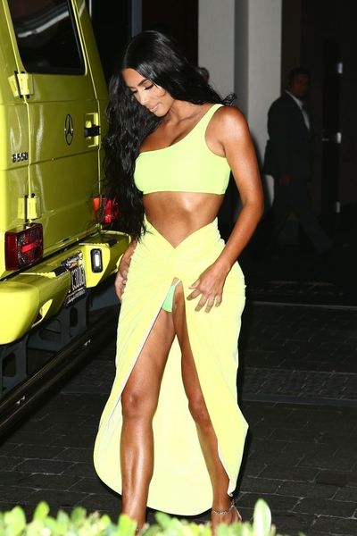 Kim Kardashian on a night out in Miami, August, 2018