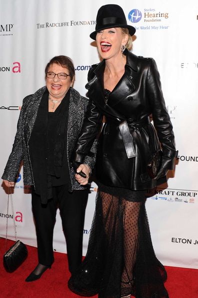 Sharon Stone and Eileen Mitzman.