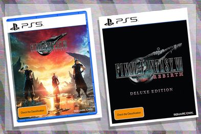 9PR: Final Fantasy VII: Rebirth PlayStation 5 Standard Edition and Deluxe Edition game cover