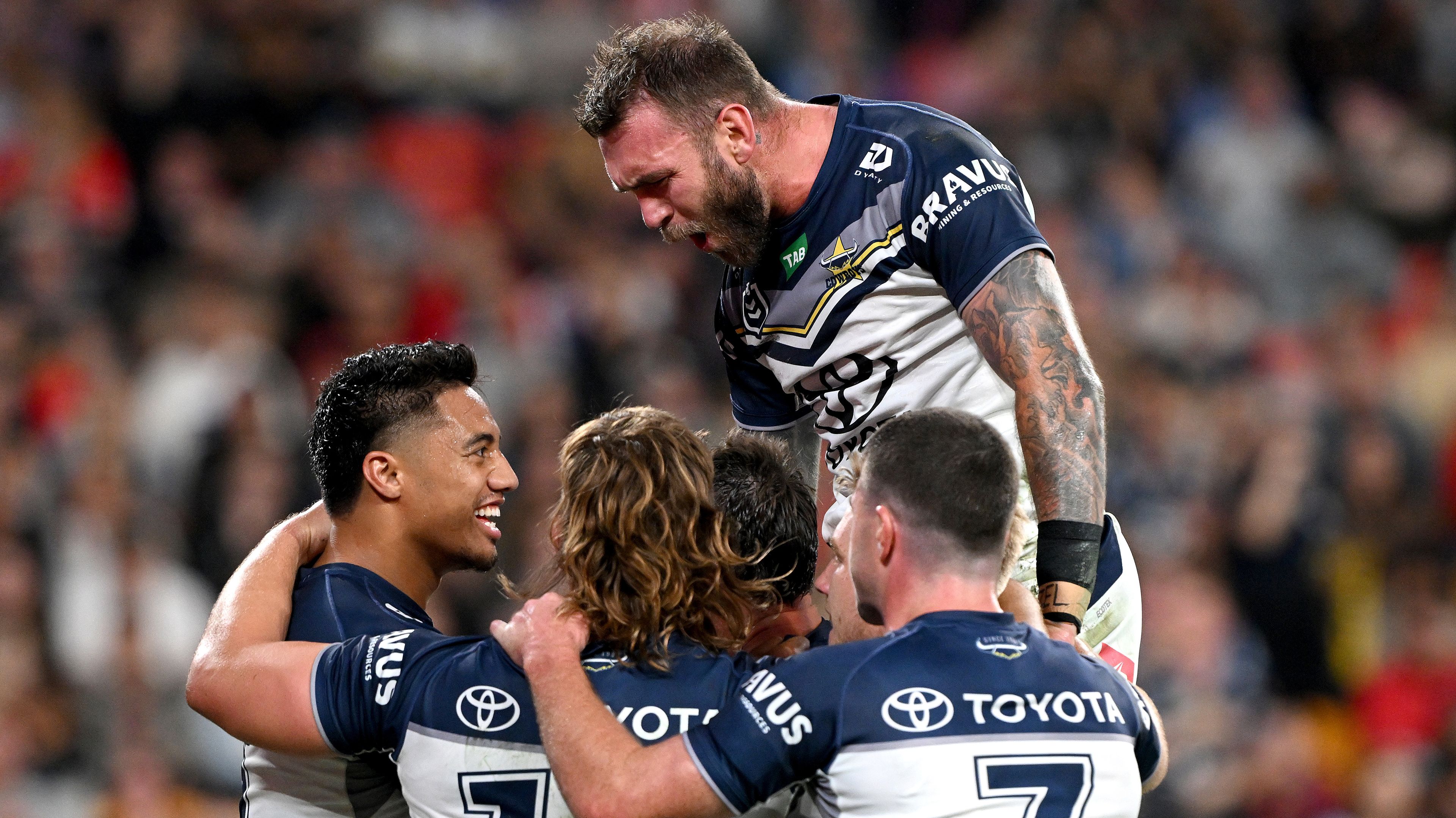 NRL news 2023  North Queensland Cowboys break records in shock flogging of  Wests Tigers, Cowboys v Tigers highlights, Scott Drinkwater interview