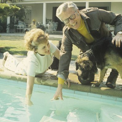 Allen Ludden and Betty White at home in 1972.