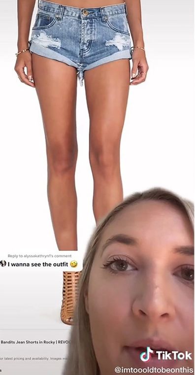 TikTok high waisted shorts picture
