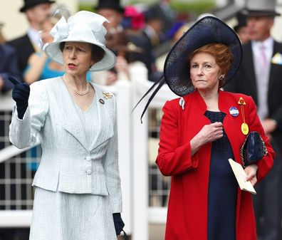 Princess Anne and Lady attend Day 1 of Royal Ascot at Ascot Racecourse on June 18, 2013.