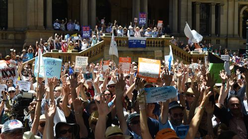 Protesters expected to rally at Parliament House over ABC funding cuts