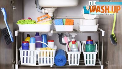 Under sink cupboard organised