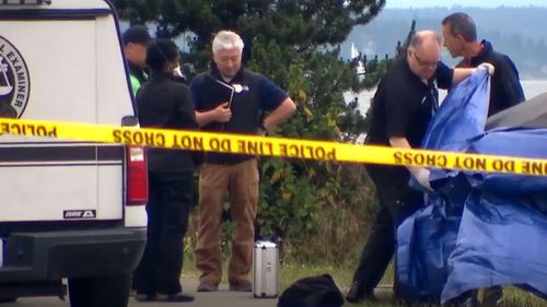 Plastic bags containing human remains have been found in West Seattle.