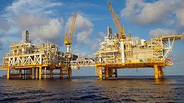 Supplied image of Santos gas drilling rig (ConocoPhillips)