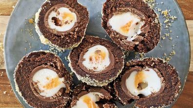 The creme scotch egg hack...