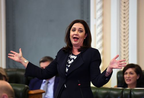 Queensland Premier Annastacia Palaszcuk heralds resources sector for helping to triple state budget surplus. Picture: AAP