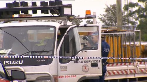 The truck's driver has undergone mandatory drug and alcohol testing. (9NEWS)