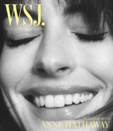 Anne Hathaway on the cover of WSJ Magazine. 