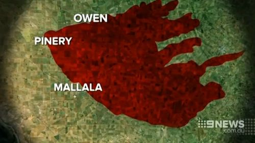 The fire has burned about 85,700 hectares. (9NEWS)