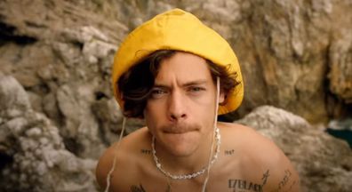 Harry Styles in Golden music video.