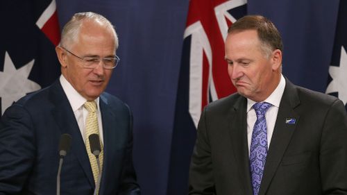 Australian Prime Minister Malcolm Turnbull with John Key earlier this year. (AAP file image)