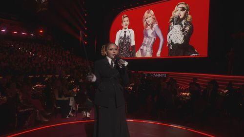 Madonna at the 2023 Grammy Awards.