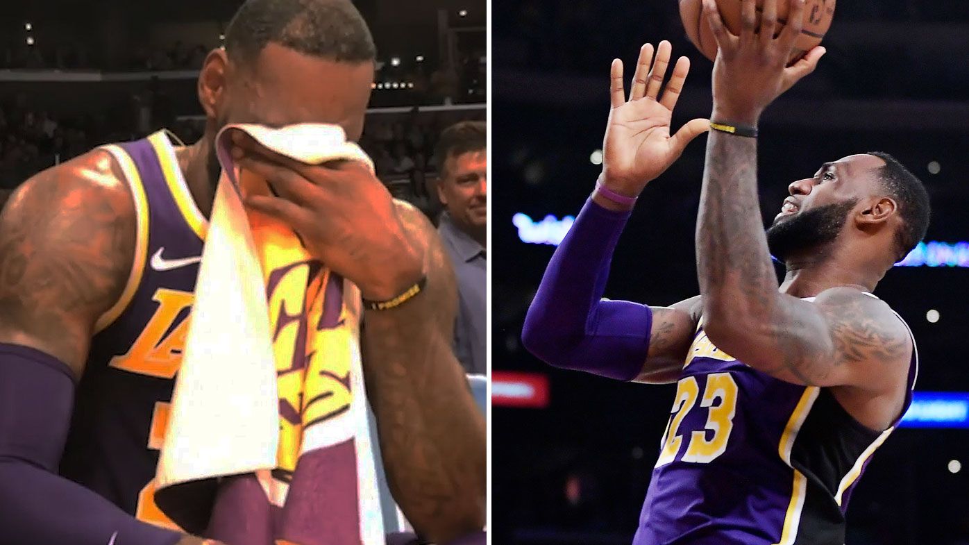 LeBron james gets emotional after surpassing Jordan