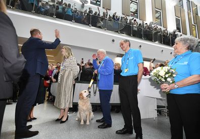 Prince and Princess of Wales visit the new Royal Liverpool University Hospital, Merseyside, meeting staff and mental health first aiders and viewing the hospital facilities 