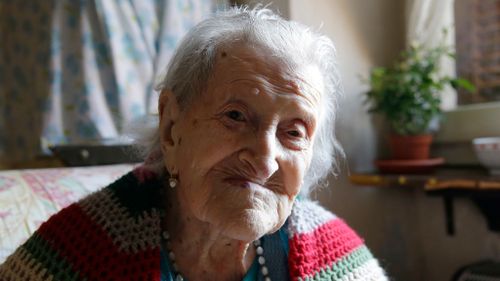 Emma Morano aged 115 in 2015. (AAP)