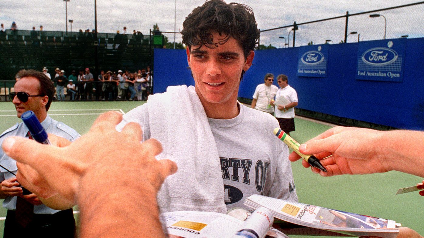 Mark Philippoussis signing Autogragphs