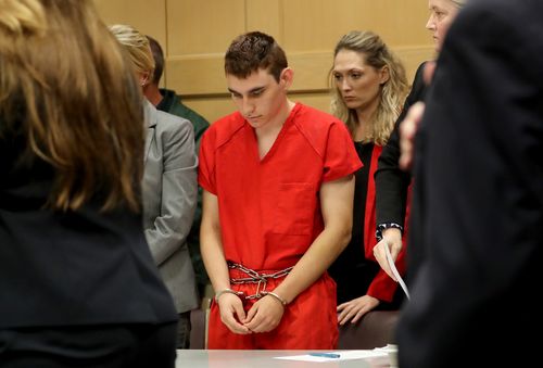 Nikolas Cruz was forced to face the court again yesterday. (AAP)