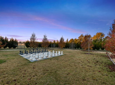 Sprawling property in The Block's Macedon Ranges with its own pizzeria and giant outdoor chess set expected to sell for $2.5 million.