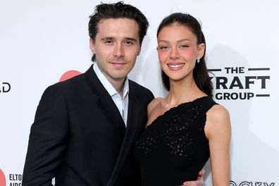 Brooklyn Peltz Beckham and Nicola Peltz Beckham at Elton John AIDS Foundation's 34th Annual Academy Awards Viewing Party on March 15, 2026.